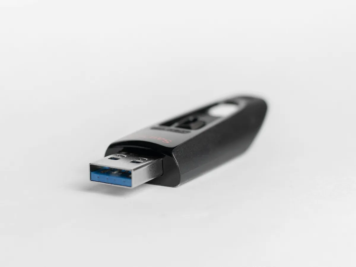 A USB flash drive